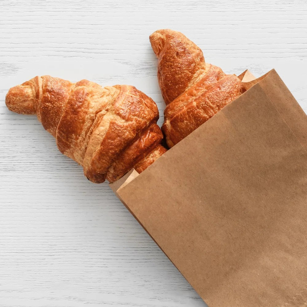 Sacs croissants kraft brun neutre