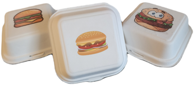 Boîte Burger Bagasse Personnalisable L