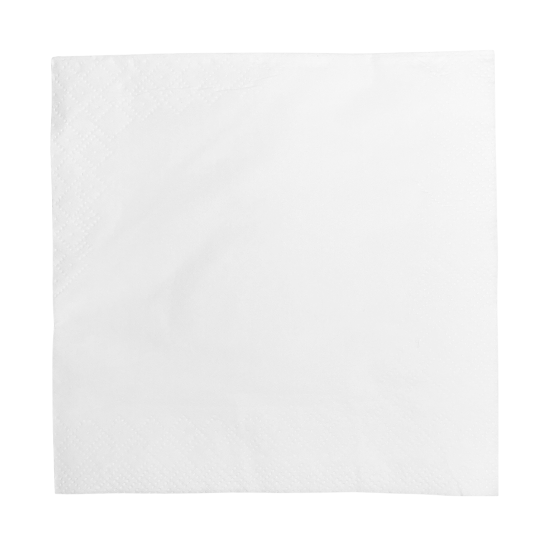 Serviettes blanches 33x33