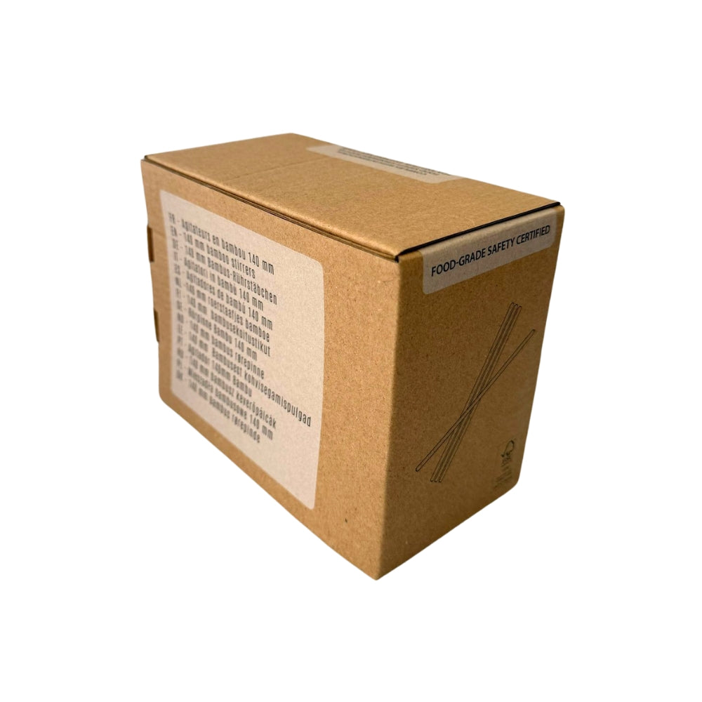 Agitateur en Bambou en boîtes distributrices 140 mm