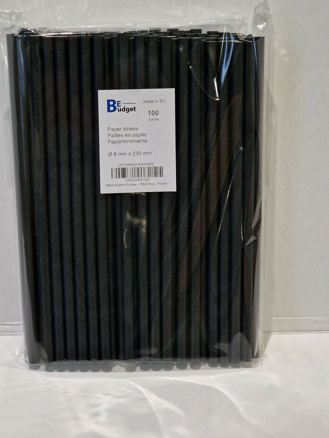 Palette de 115 200 pailles en papier | 8 mm x 230 mm| Fabriquées en Europe