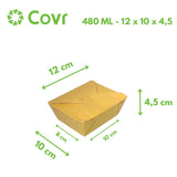 Boîtes repas 480 ml - 16 oz en carton kraft (450 unités)