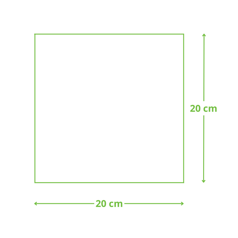 Serviettes blanches 40x40