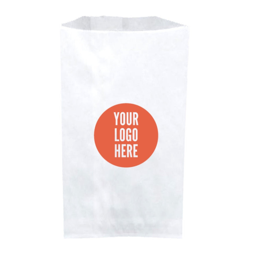 Sac croissant kraft blanc