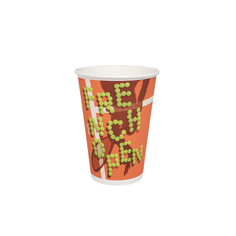 Bedrukte kartonnen bekers met etiket 18 CL / 6 OZ - Expreslevering