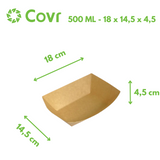Barquettes en carton 500 ml - 16 oz (1000 unités)