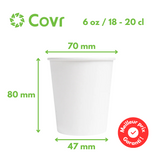 Gobelet Carton 6 oz / 18 cl
