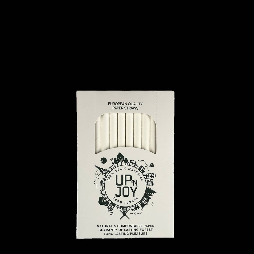 32 boites de 140 pailles Cocktail en papier blanc = 4.480 pièces| 8 mm x 145 mm| Fabriquées en Autriche