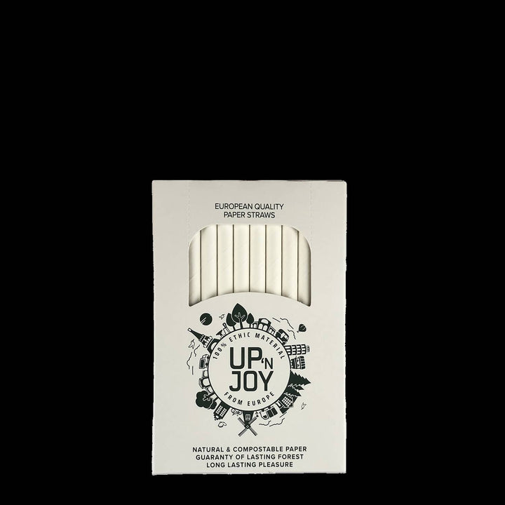 32 boites de 140 pailles Cocktail en papier blanc = 4.480 pièces| 8 mm x 145 mm| Fabriquées en Autriche