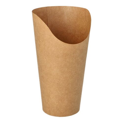 Wrap Cups, Pappe "pure" 590 ml 15,9 cm x 6 cm x 8 cm marron "100% Fair" (500 unités)
