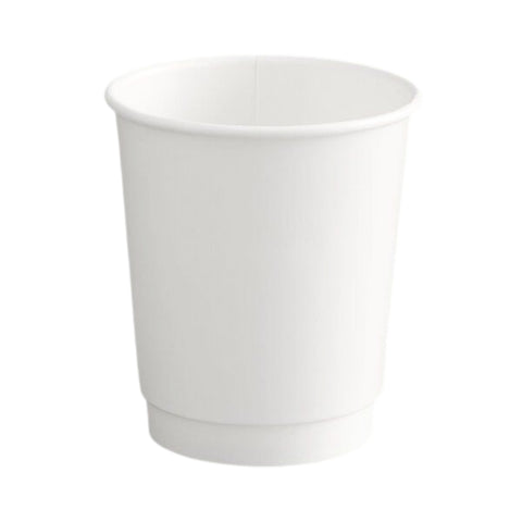 Gobelet Carton Blanc Sans Film Plastique Double Paroi 8 oz / 25 cl