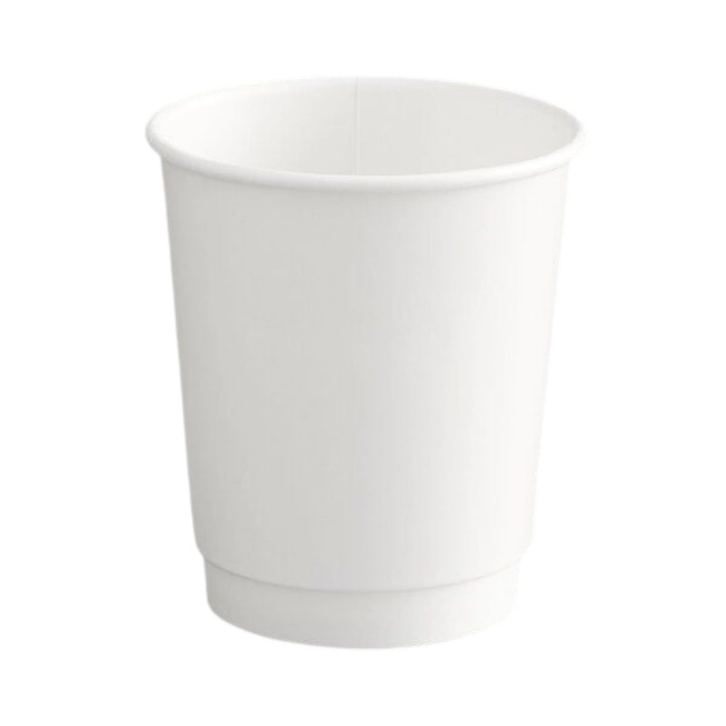 Gobelet Carton Blanc Sans Film Plastique Double Paroi 8 oz / 25 cl