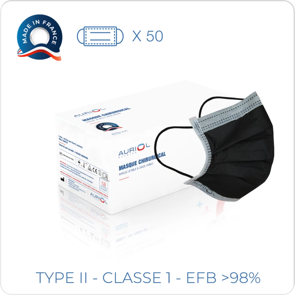 Masque-Chirugical-Francais-Noir-Type-II-Confort-1024x1024-1