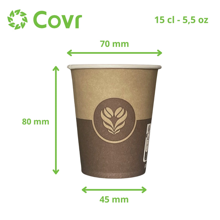 Gobelets Vending Barista 15 cl - 5,5 oz - 190 + 15 g/m²