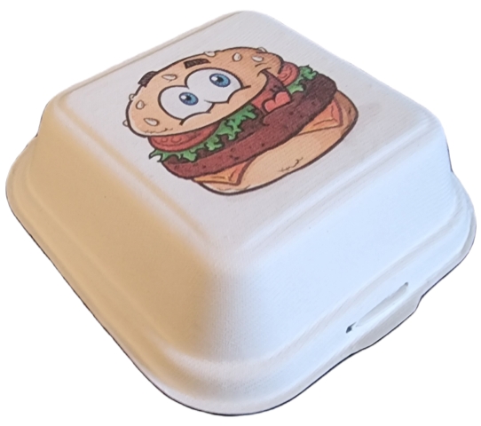Boîte Burger Bagasse Personnalisable XL