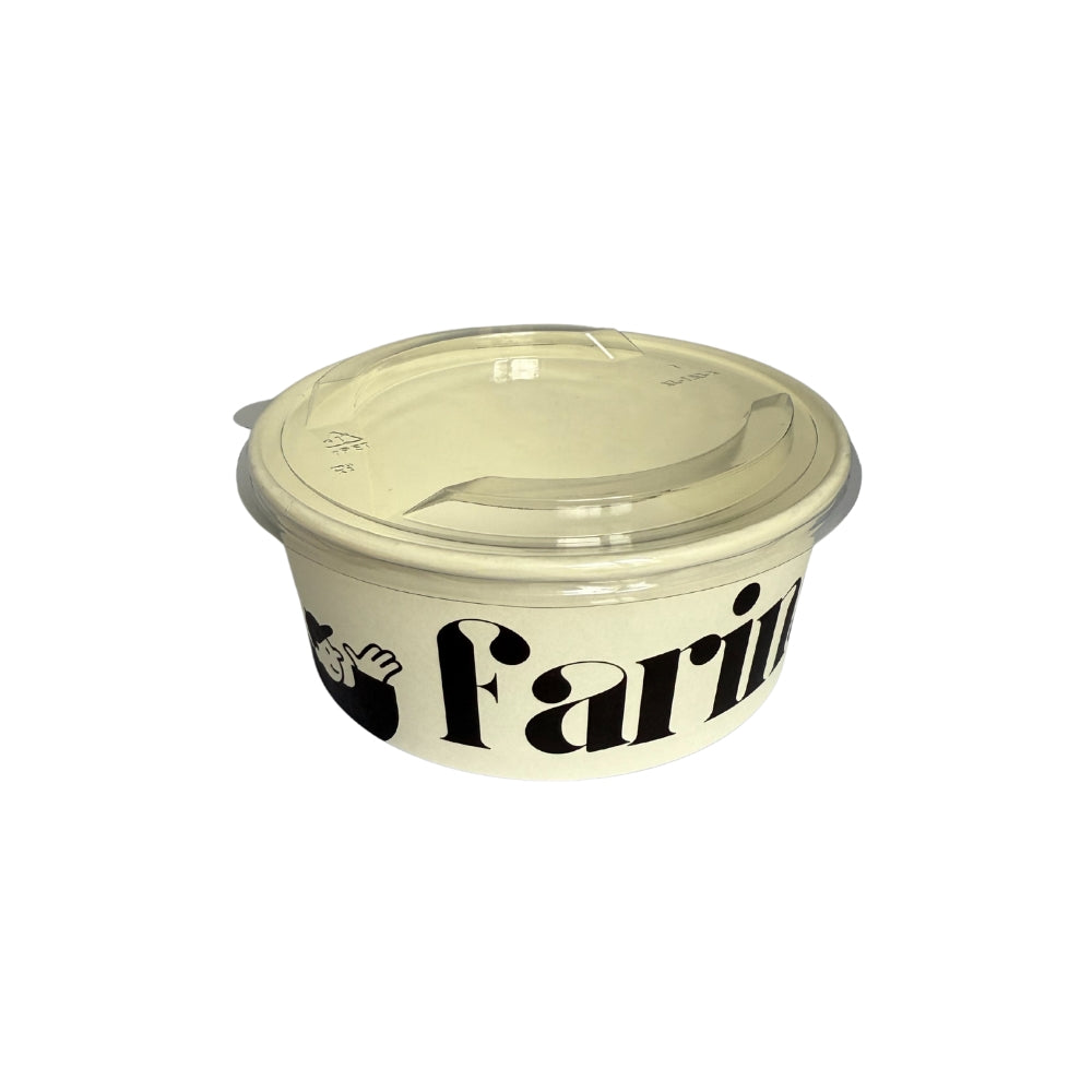 Couvercle pour bols / saladiers personnalisés 750 ml/26 oz et 1000 ml/32 oz