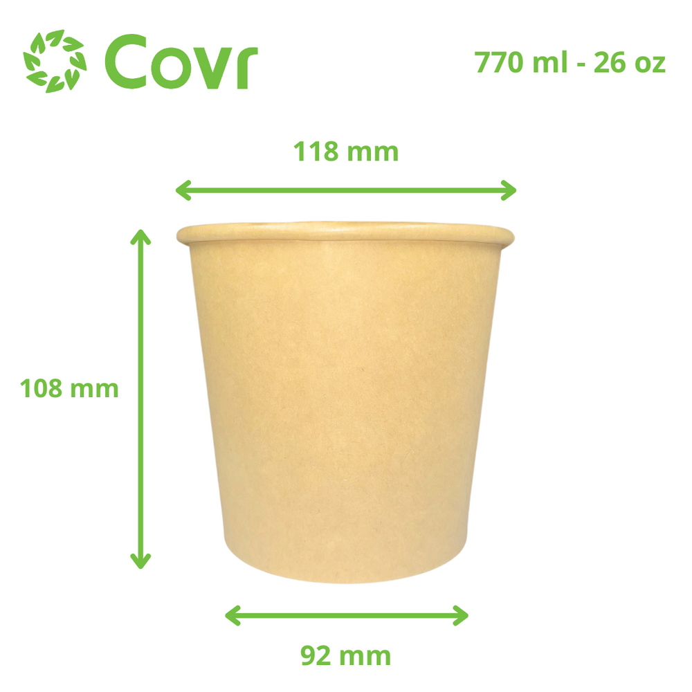 Bol soupe 770 ml - 26 oz (500 unités)