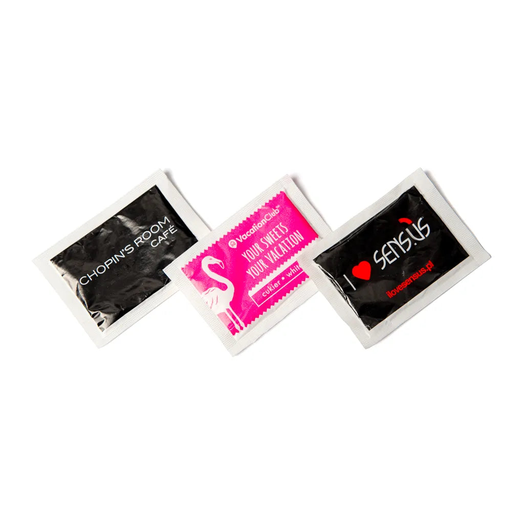 Sachets de sucre blanc personnalisés - 4g