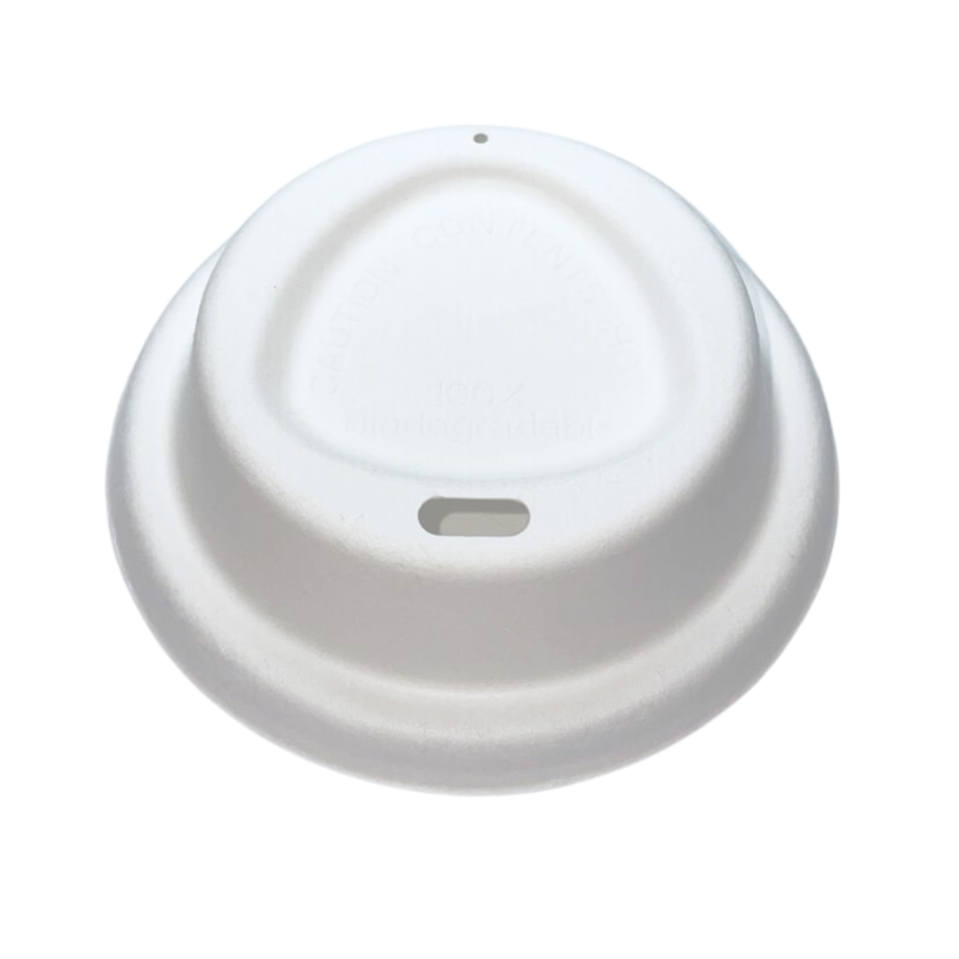 Couvercle en bagasse blanc 80mm (1000 unités)