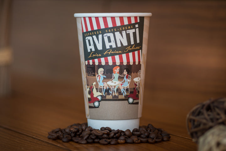 Gobelets Carton Double Paroi 45 CL / 16Oz Personnalisés