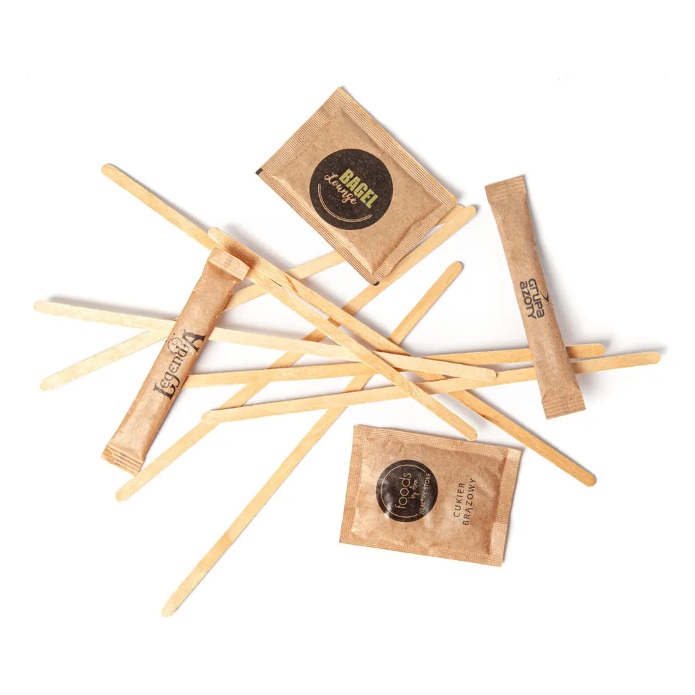 Sachets de sucre brun personnalisés - 4g