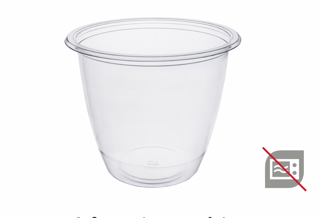 Pots plastiques transparents 12,9 x 10,9 cm