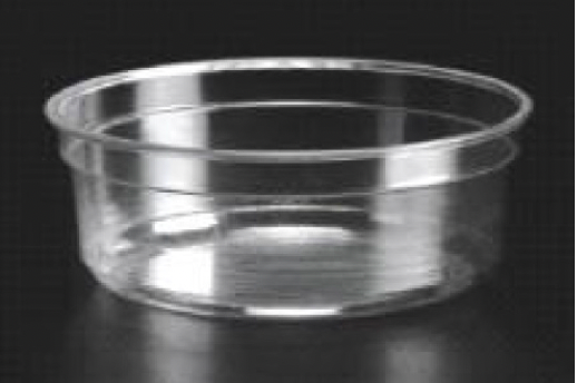 Pots plastiques transparents traiteurs/épiceries 11,7 x 10 x 4,4 cm