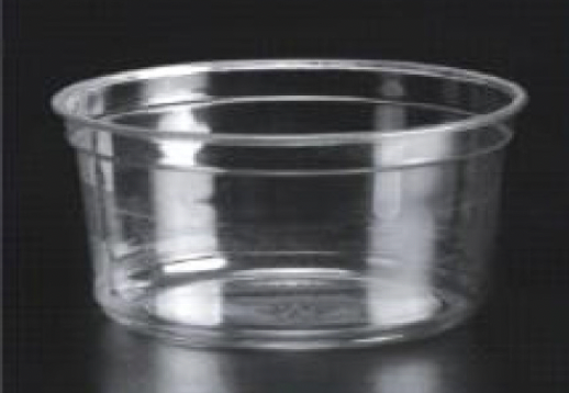 Pots plastiques transparents traiteurs/épiceries 11,7 x 9,9 x 6,1 cm