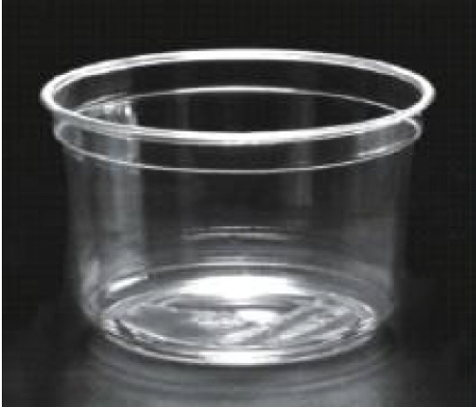 Pots plastiques transparents traiteurs/épiceries