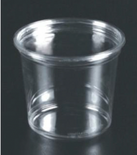 Pots plastiques transparents traiteurs/épiceries 11,7 x 8,8 x 10, 5 cm