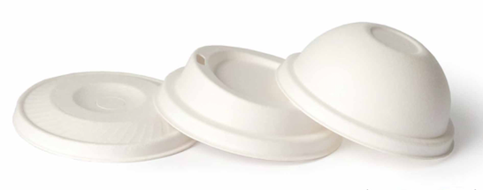 Couvercle en fibre de pulpe de papier 90 mm