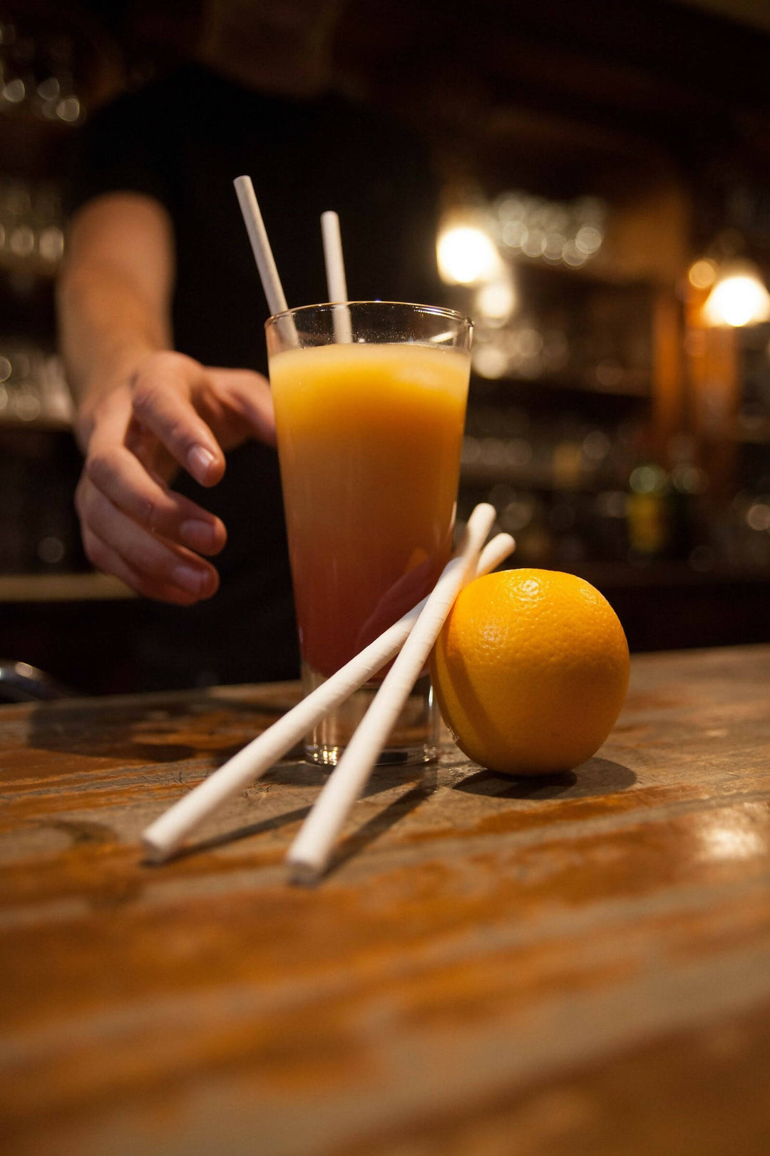 24 boites de 140 pailles Longdrink en papier blanc = 3.360 pièces| 8 mm x 195 mm| Fabriquées en Autriche