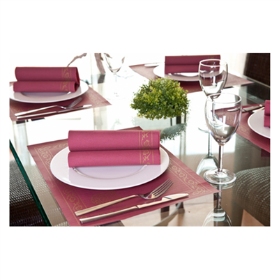 SETS DE TABLE 'PÉRSICO' 48 G/M2 31x43 CM BORDEAUX CELLULOSE