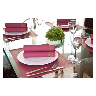 SETS DE TABLE 'PÉRSICO' 48 G/M2 31x43 CM BORDEAUX CELLULOSE