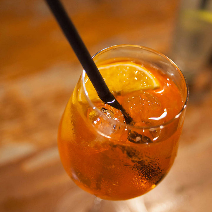 24 boites de 140 pailles Longdrink papier entièrement noir = 3.360 pcs | 8 mm x 195 mm | fabriqué en France