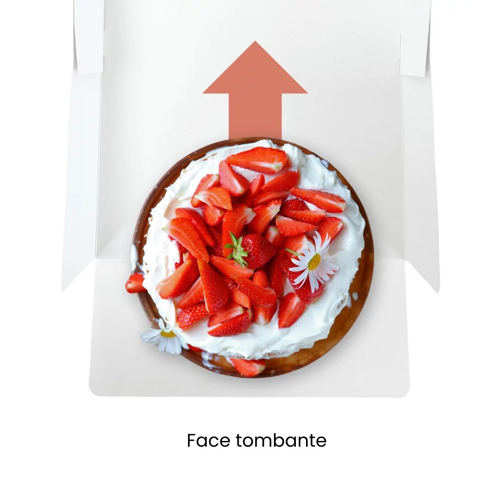 Boîte Patissière Blanche 23 x 23 x 8