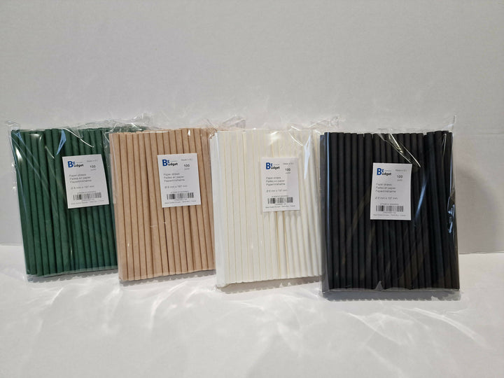 Palette de 144 000 pailles en papier | 8 mm x 197 mm| Fabriquées en Europe