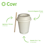 Gobelets Carton Sans Plastique 18-20 cl / 6-7 oz - 225 g/m²