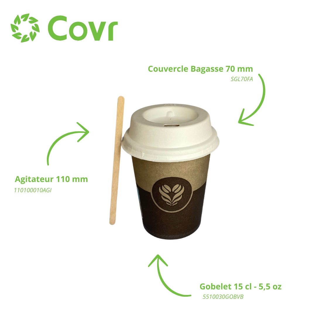 Gobelets Vending Barista 15 cl - 5,5 oz - 190 + 15 g/m²