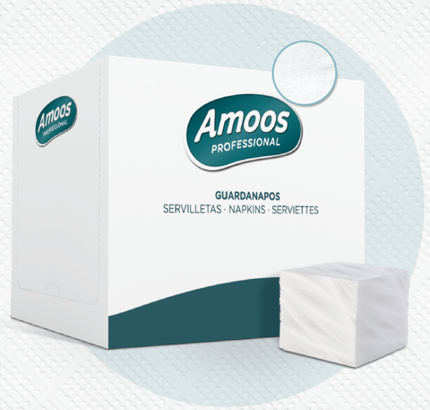 Serviettes blanches 17x17