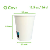 Gobelet carton blanc 12,5 oz / 36 cl
