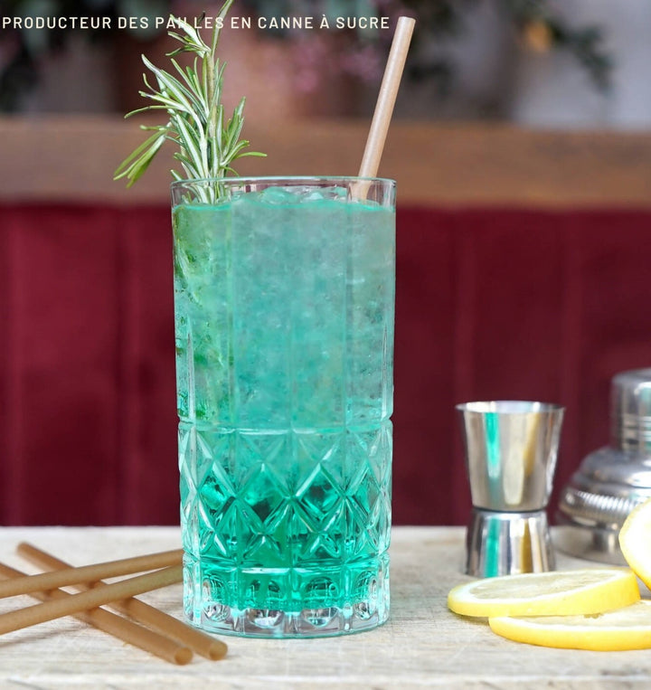 Boite de 500 pailles en fibre de canne à sucre