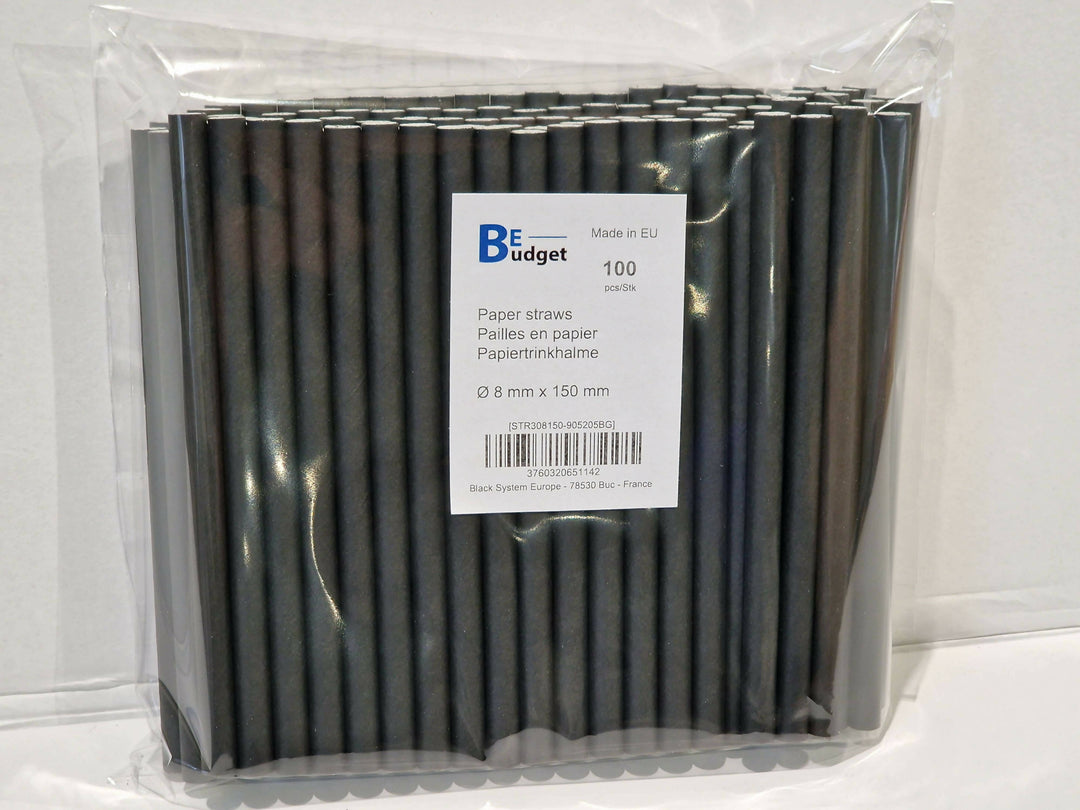 Palette de 172 800 pailles en papier | 8 mm x 150 mm| Fabriquées en Europe