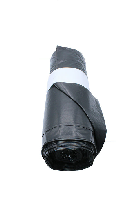 Sac Poubelle PEBD NOIR 100L 42µ Soudure à plat Lien Classic bague gencod (200 unités)