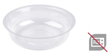 Insert transparent 4OZ/120ML H24MM PET pour pots Ø95MM (2400 unités)
