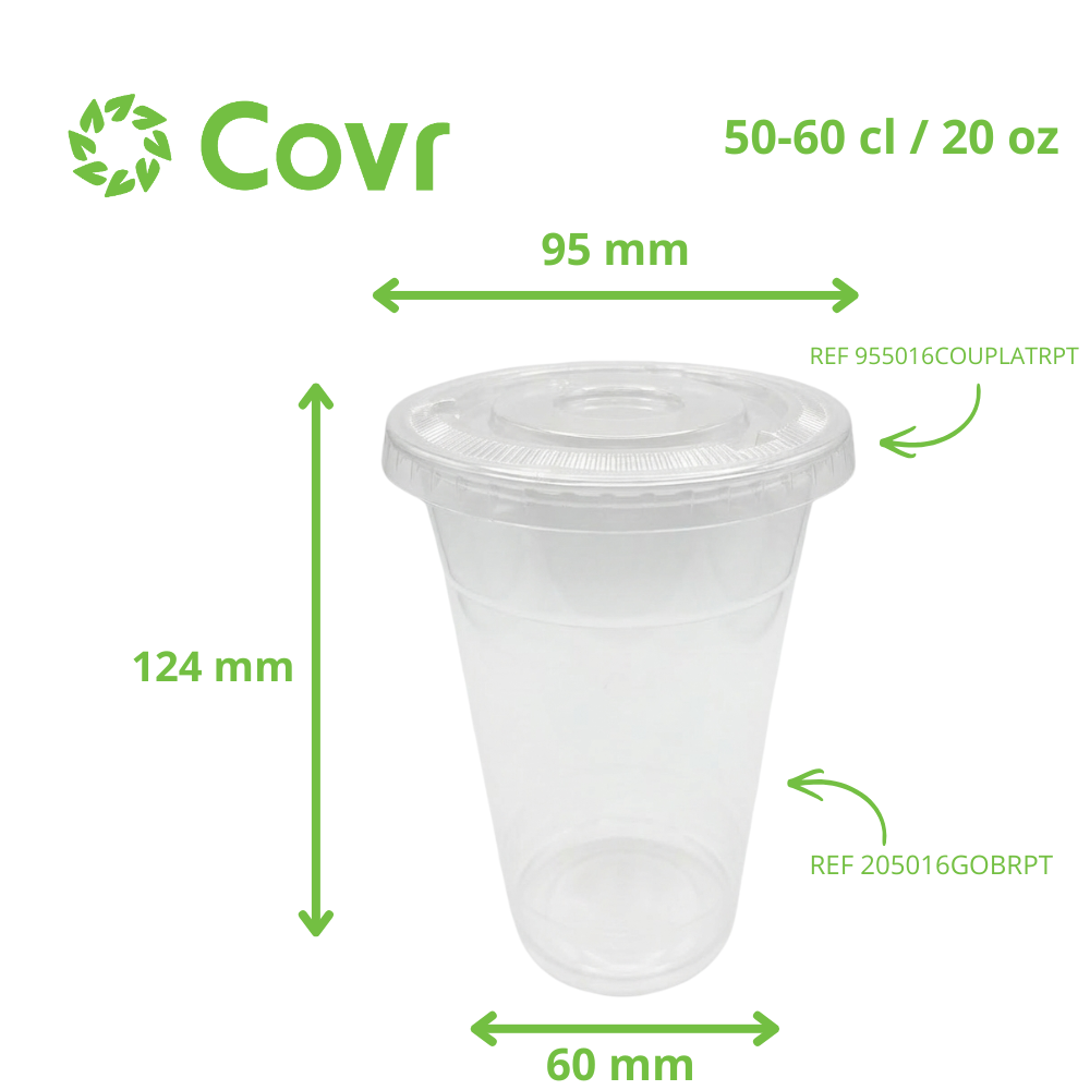 Gobelet Plastique rPET 60 cl / 20 oz