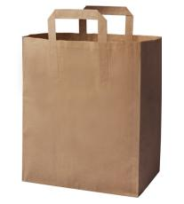 Sac kraft brun recyclé 220+100X280MM 70GSM (250 unités)
