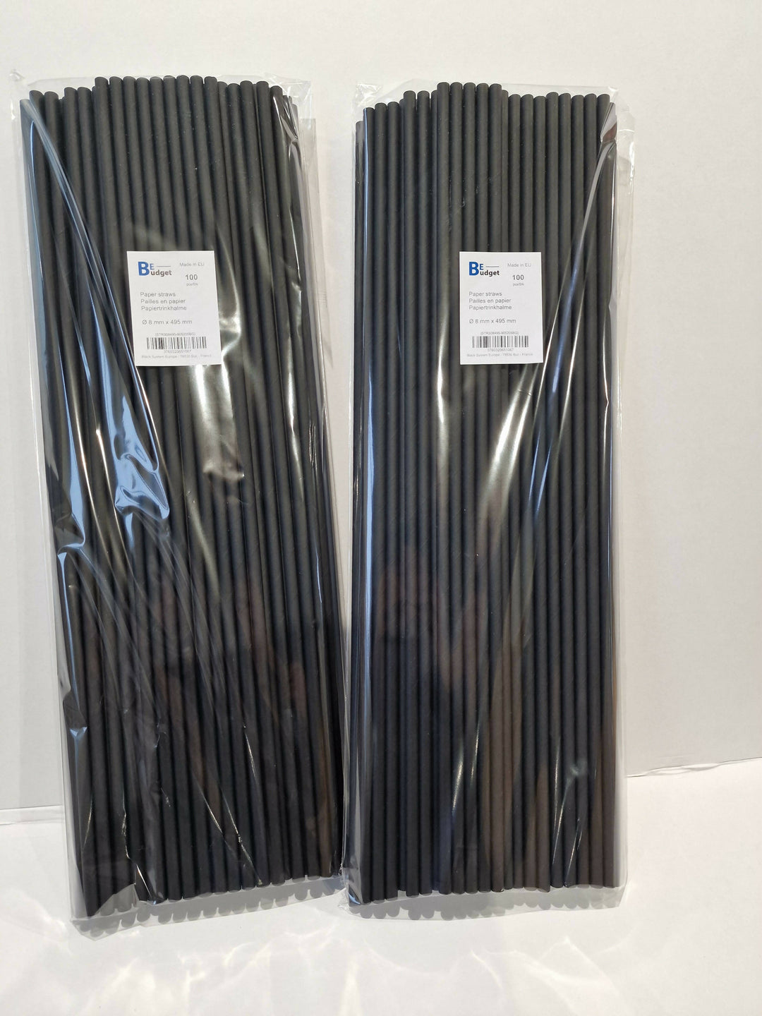 Palette de 57 600 pailles en papier | 8 mm x 495 mm| Fabriquées en Europe