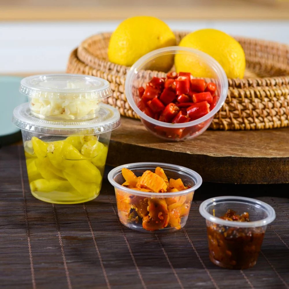 Pot à sauce PP transparent 3.25oz / 96ml