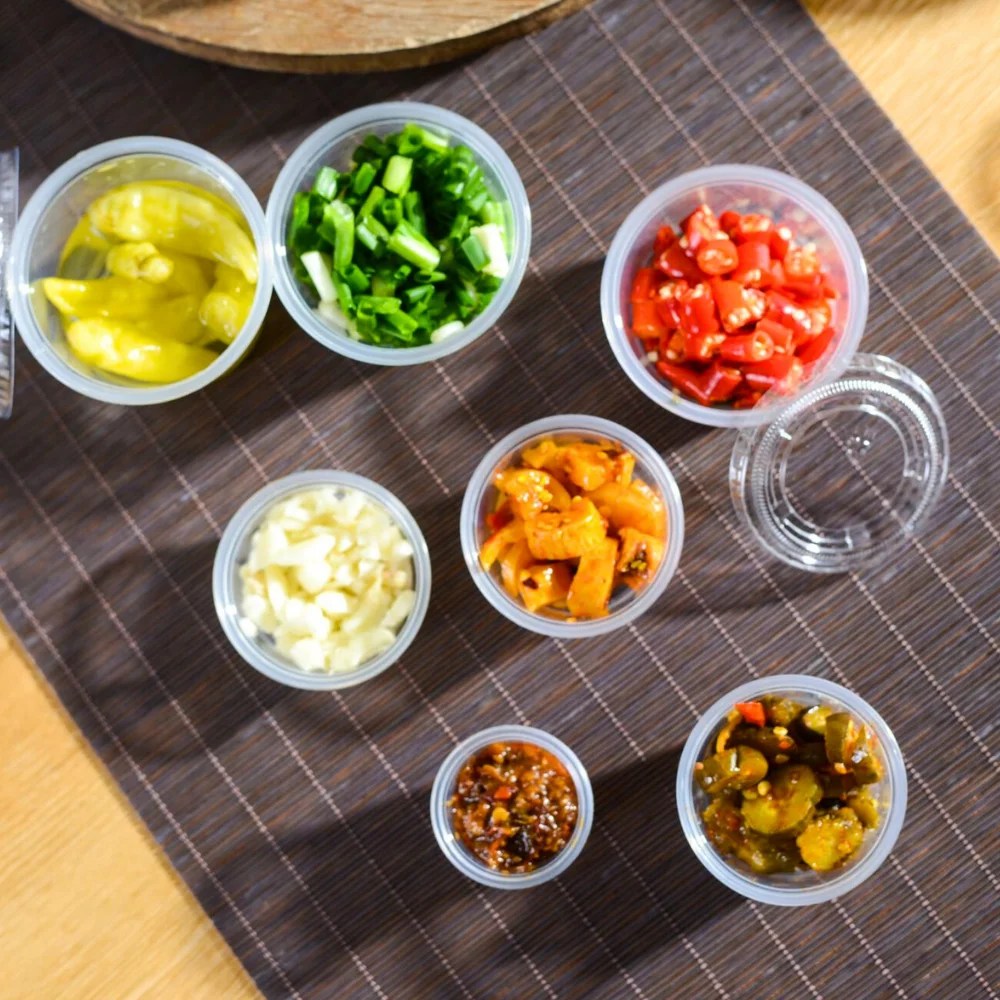 Pot à sauce PP transparent 1oz / 30ml